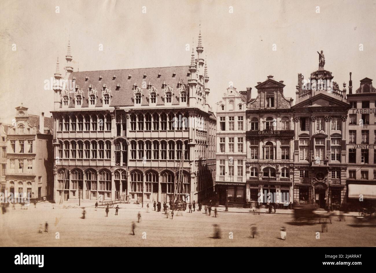 BRÜSSEL das Königshaus Blick vom Grand Place unbekannt Stockfoto