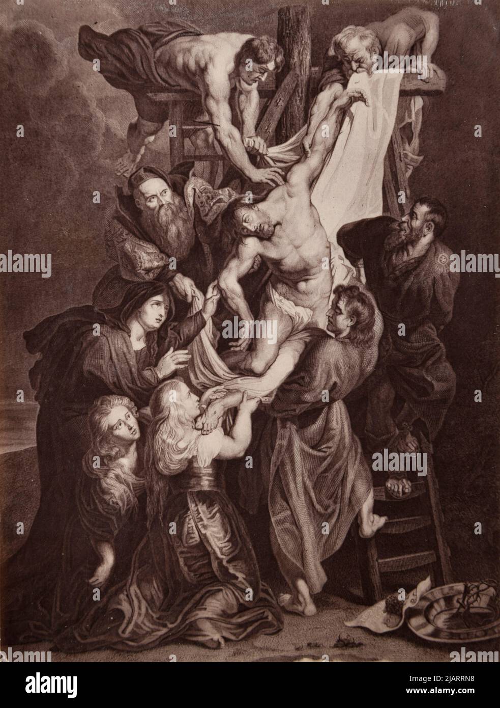 Kathedrale VON ANTWERPEN Abstieg vom Kreuz von Peter Paul Rubens unbekannt Stockfoto