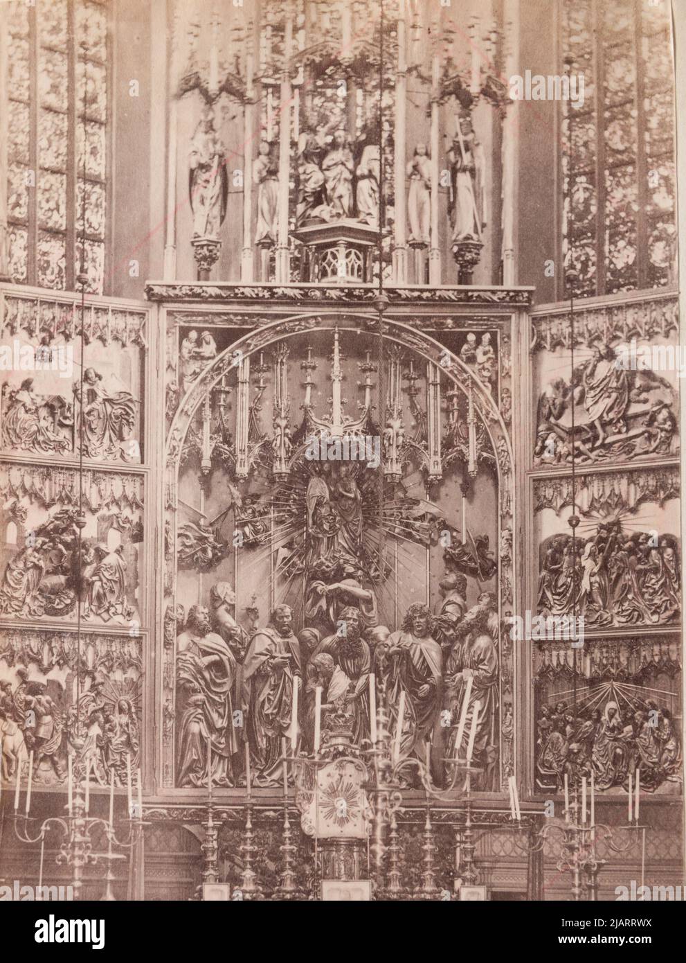 Kraków Marienkirche Altar von Veit Stoss Stockfoto