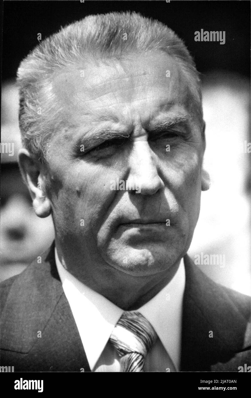 Polens ehemaliger KP-Parteichef, Edward Gierek. Stockfoto