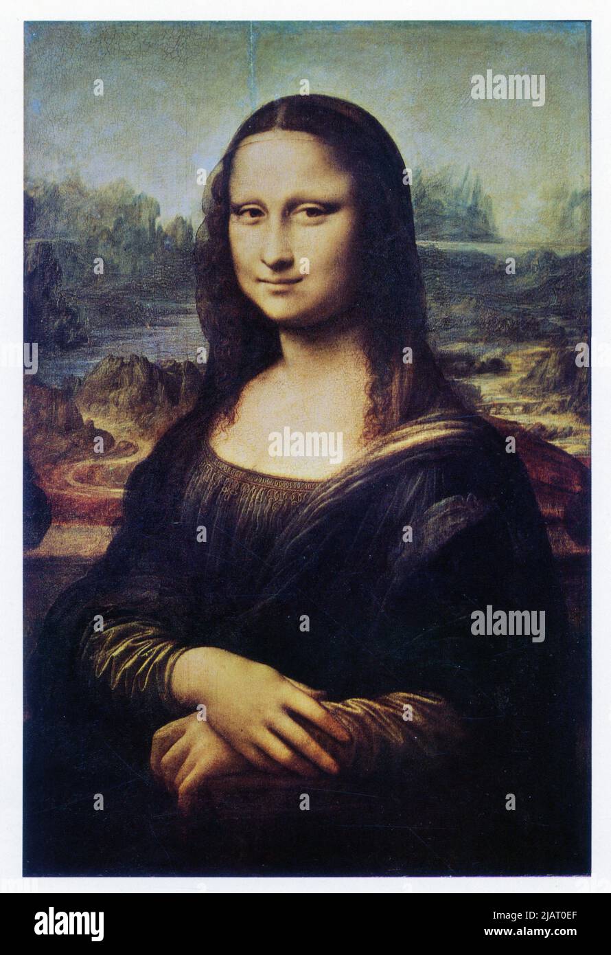 LEONARDO DA VINCI. LA JOCONDE. MONA LISA. Stockfoto