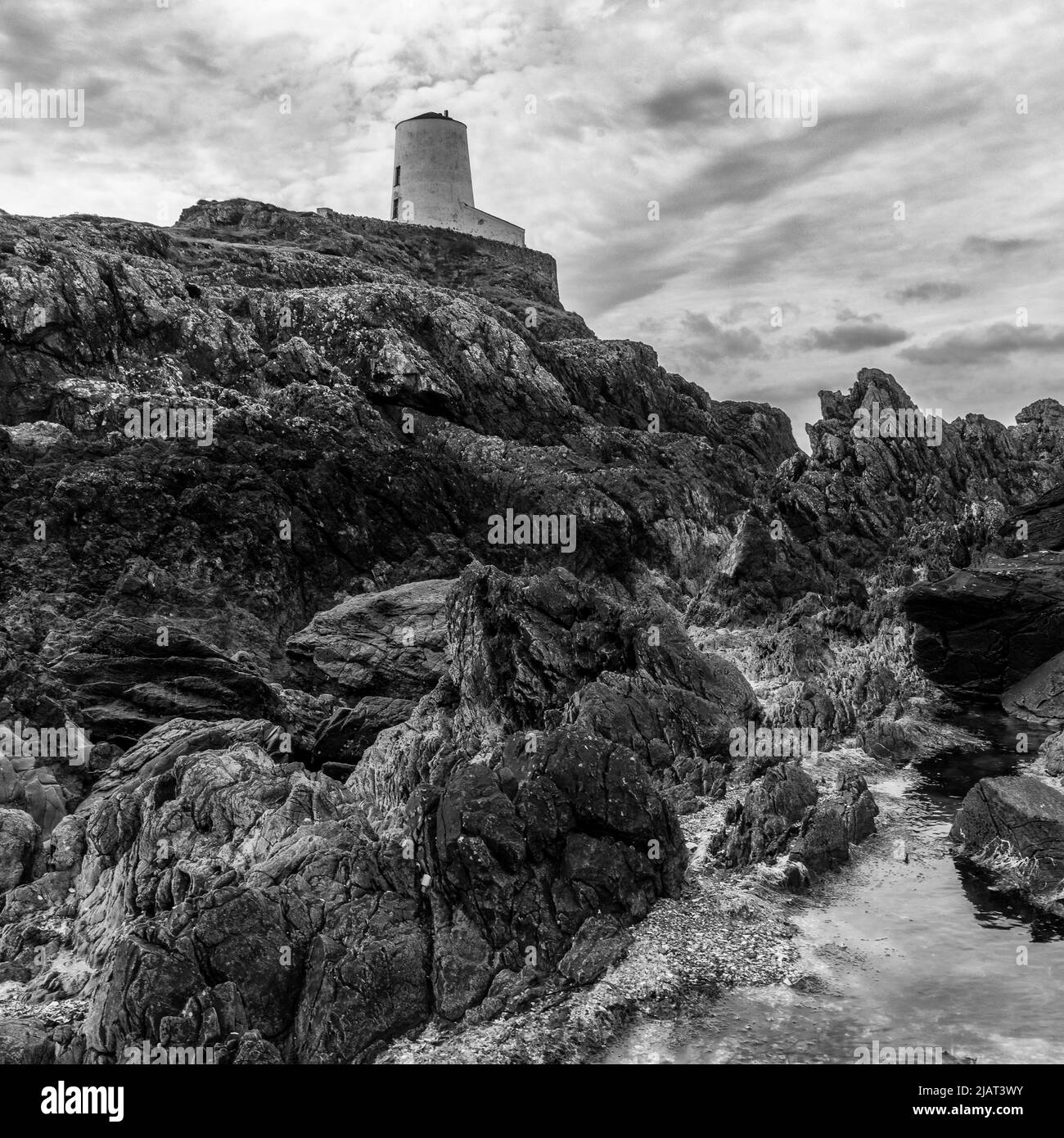 TWR Mawr Lighthouse, Anglesey, Nordwales Stockfoto