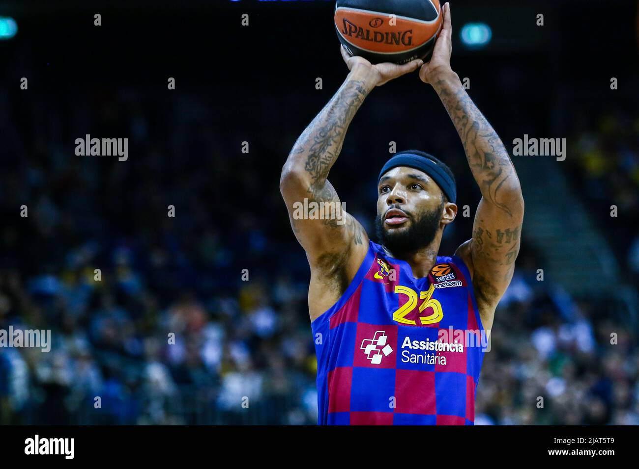 Berlin, 04. März 2020: Basketballspieler Malcolm Delaney vom FC Barcelona im Einsatz während des EuroLeague-Spiels Stockfoto