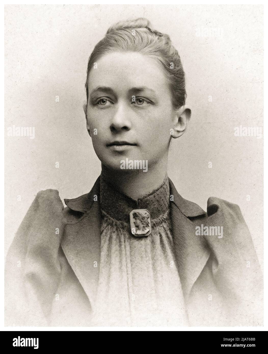 Hilma af Klint (1862-1944), schwedische Künstlerin und Mystikerin, Porträtfotografie um 1901 Stockfoto
