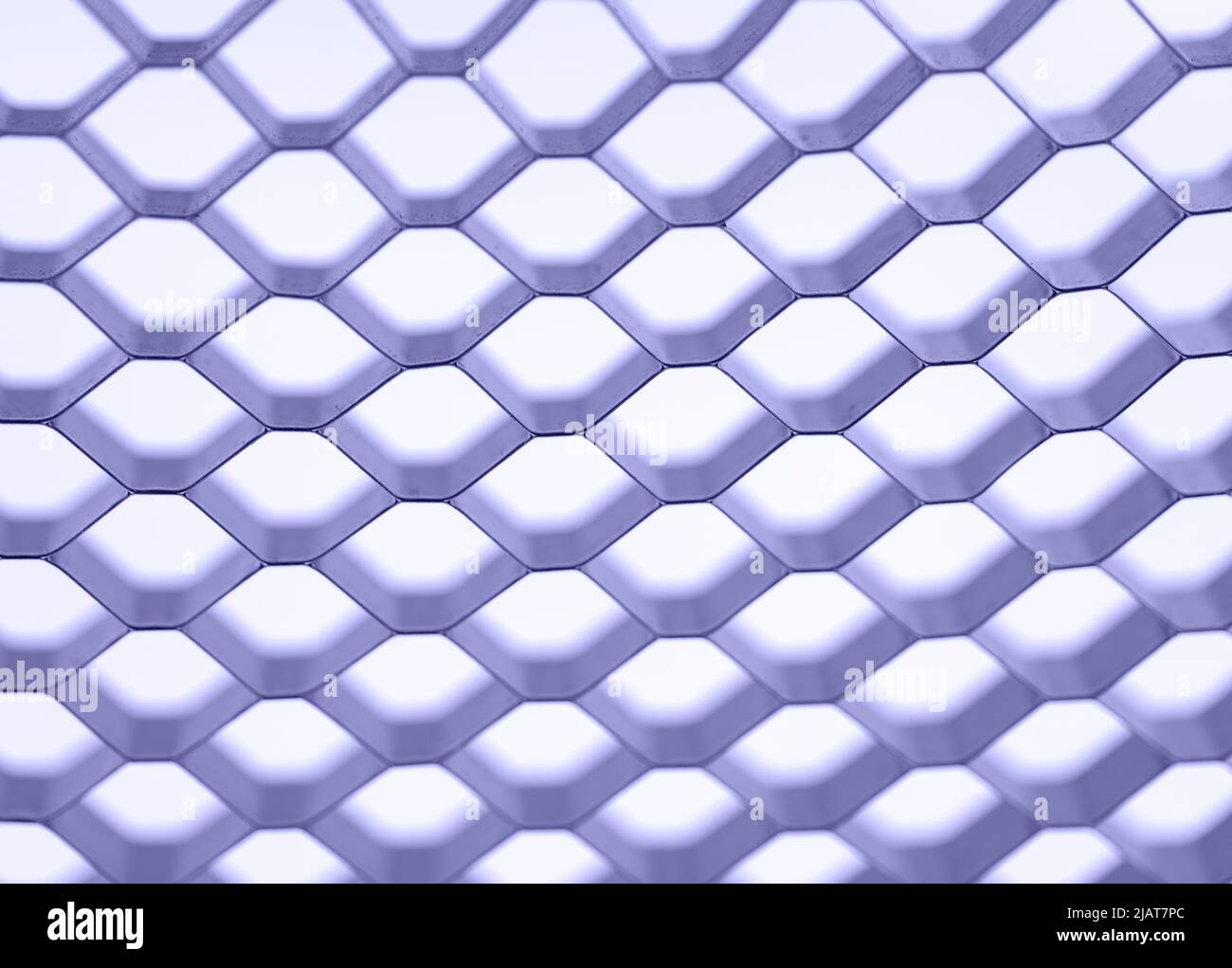 3D Wabenmosaik Hintergrund. Geometrische Netzzellenstruktur. Abstrakter Hintergrund mit Sechseck-Gitter. Sehr peri Stockfoto