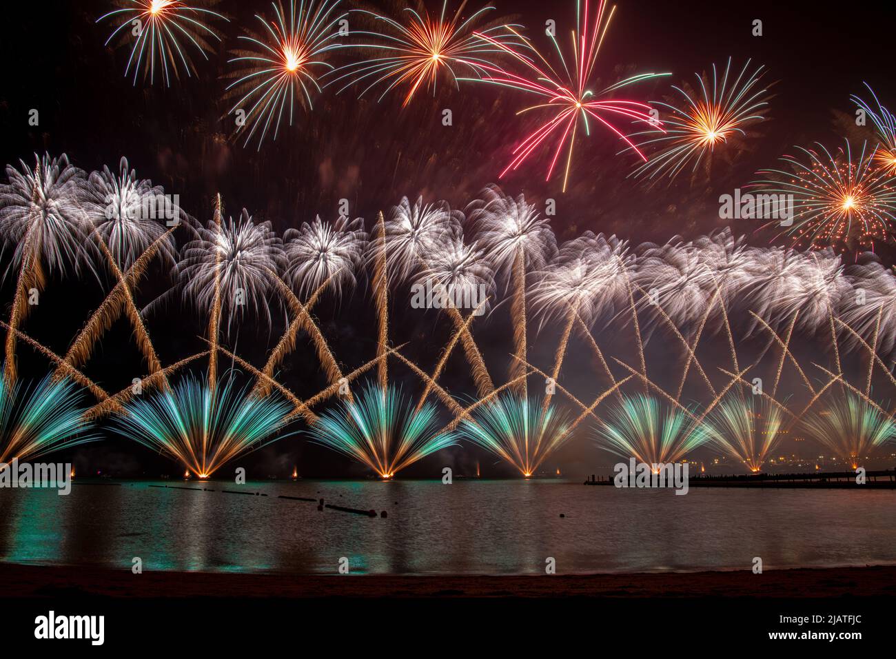 Qatar National Day-Fest in corniche Stockfoto