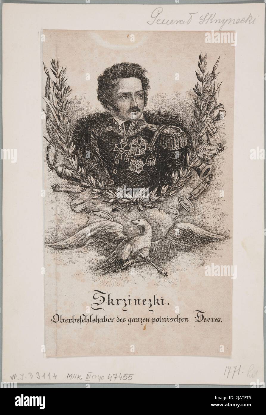 Skrzinezki, Oberbefehlshaber der gesamten polnischen Armee unbekannt Stockfoto