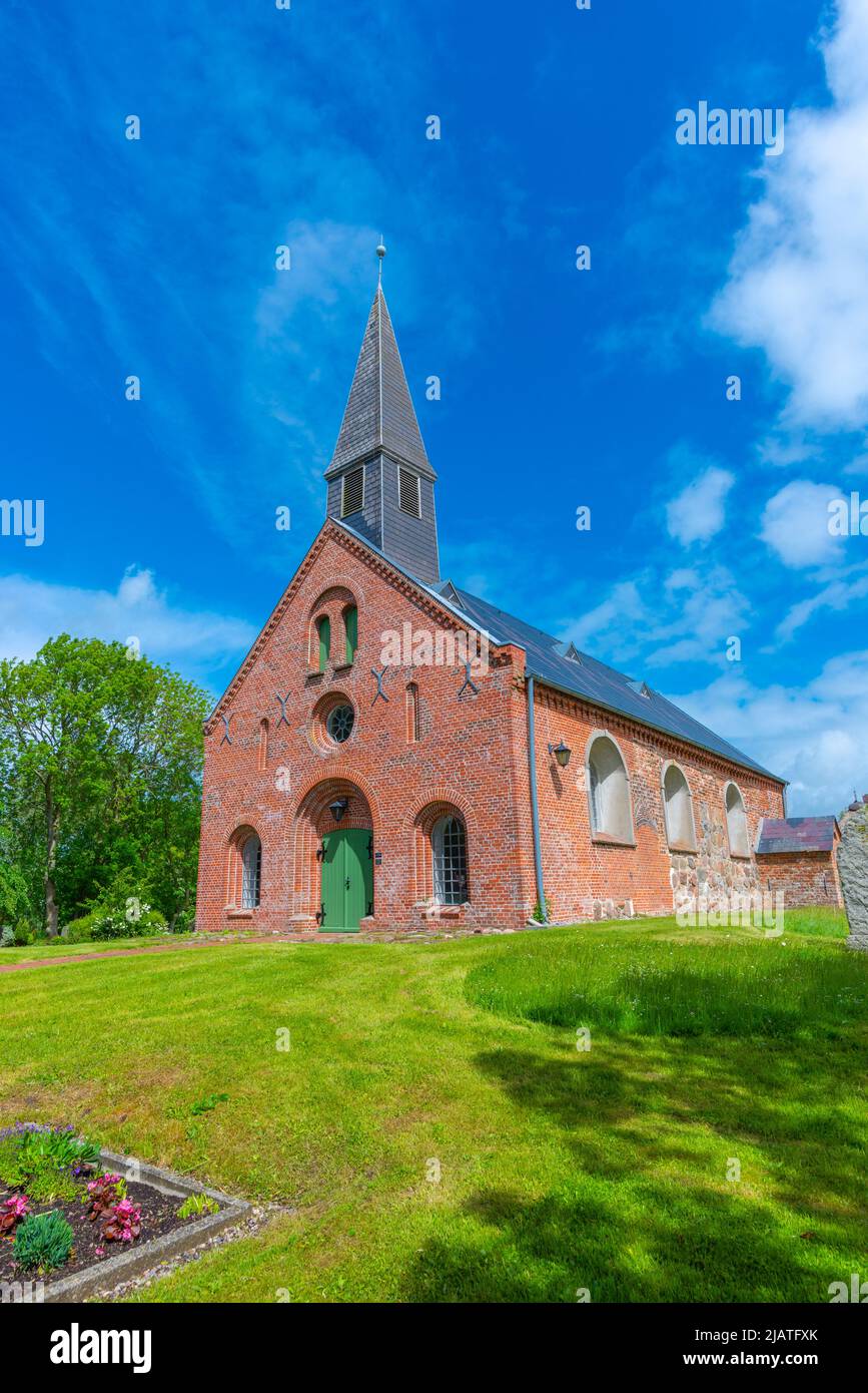St.-Martin-Kirche, Landesstadt Vollerwiek, Halbinsel Eiderstedt, Nordfriesland, Schleswig-Holstein, Norddeutschland Stockfoto