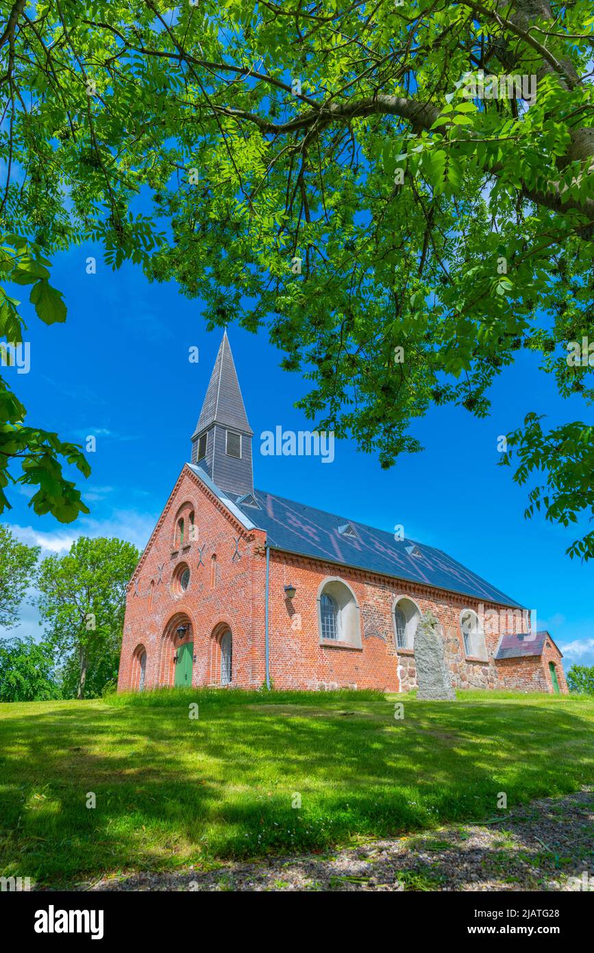 St.-Martin-Kirche, Landesstadt Vollerwiek, Halbinsel Eiderstedt, Nordfriesland, Schleswig-Holstein, Norddeutschland Stockfoto