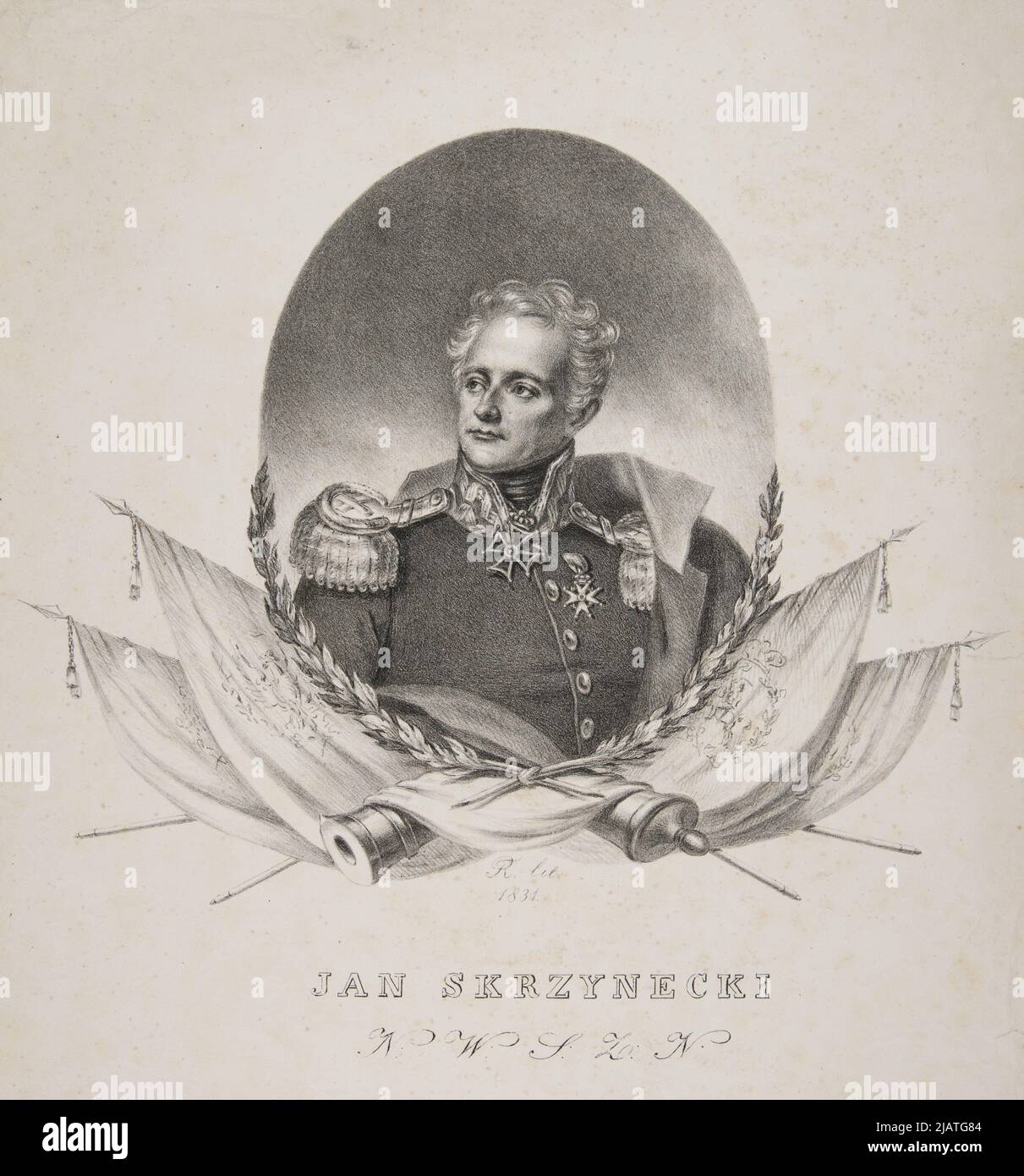 Jan Skrzynecki, n [aczna] in [Recove Romanowski, Filip (1794 1853) Stockfoto