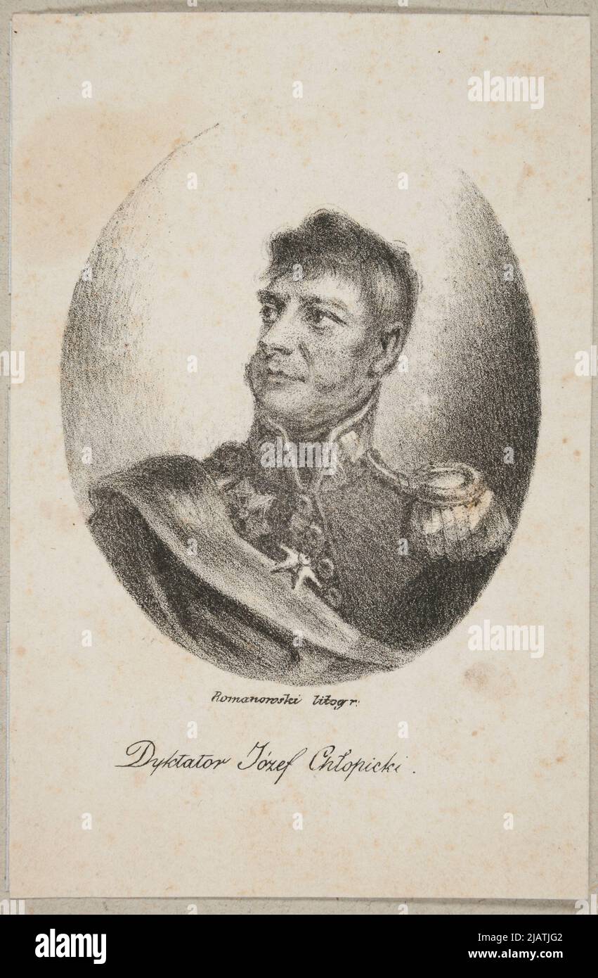 Diktator Józef Chłopicki Romanowski, Filip (1794 1853) Stockfoto