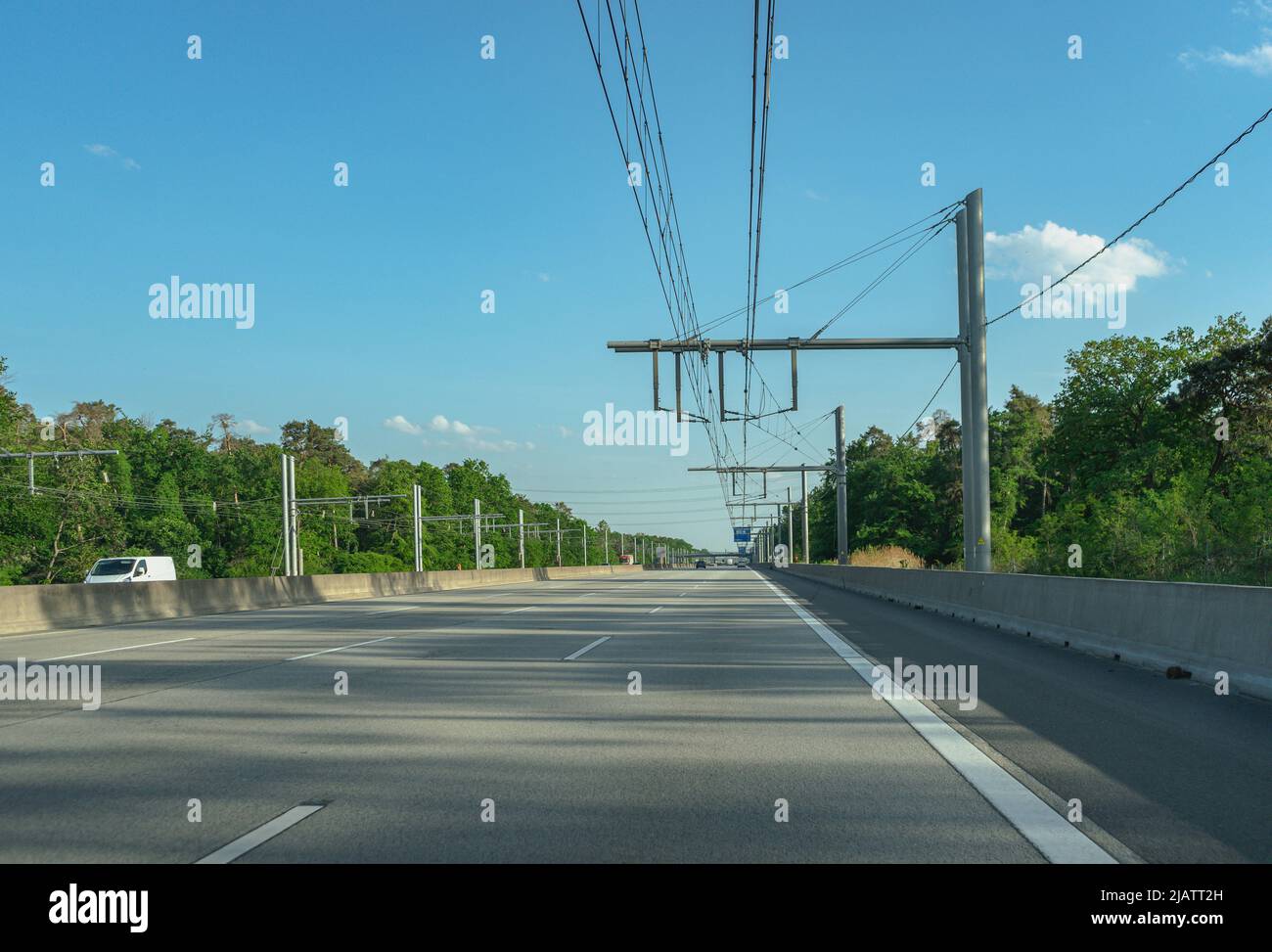 Deutsche Elektroautobahn, Alternative Technologien Treibstofffahrzeug Stockfoto