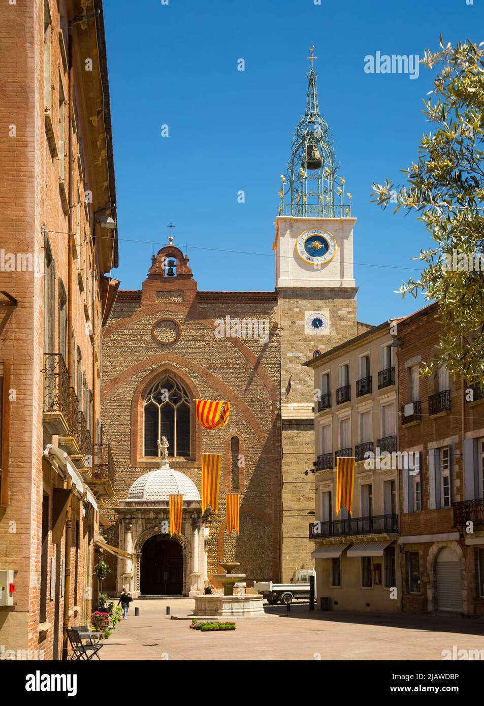 Kathedrale Basilika des Heiligen Johannes des Täufers, Perpignan Stockfoto Kathedrale Basilika des Heiligen Johannes des Täufers, Perpignan Stockfoto