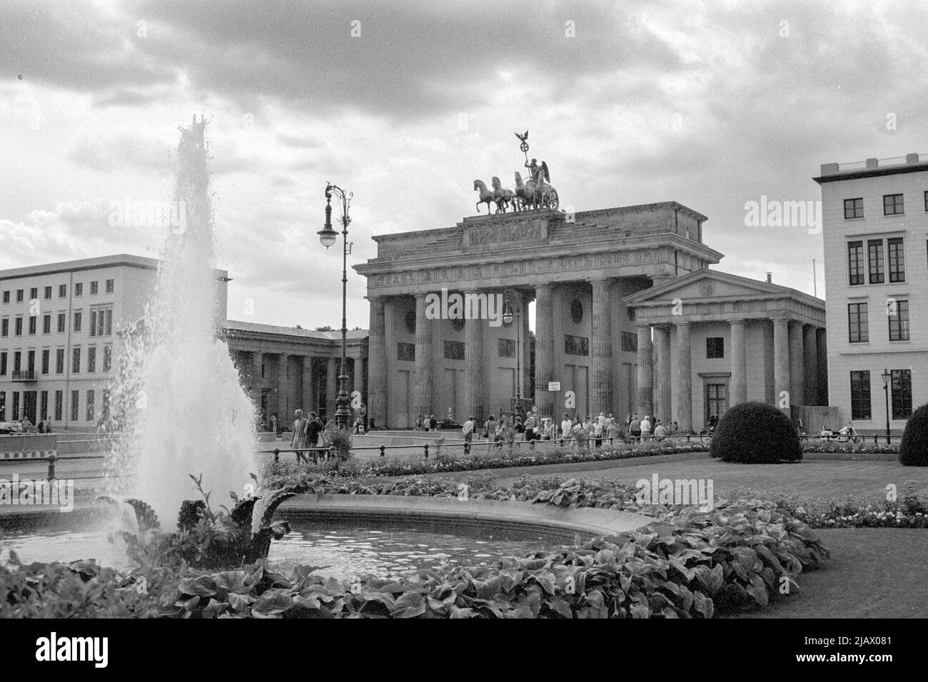Das Brandenburger Tor, Berlin 1999 Stockfoto