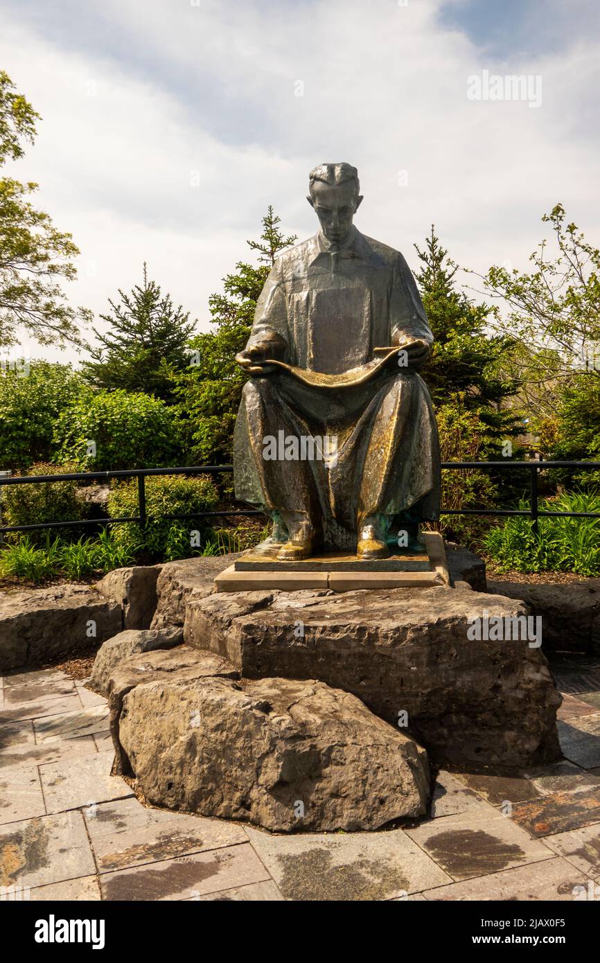 Nikola Tesla Statue auf Goat Island Niagara Falls New York