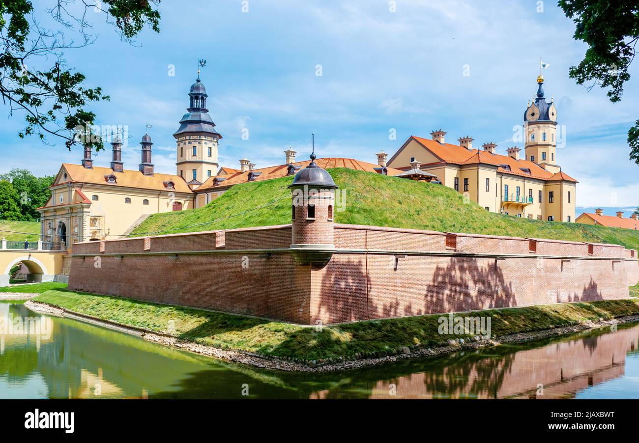 Malerische Burg Nesvizh in Weißrussland Stockfoto