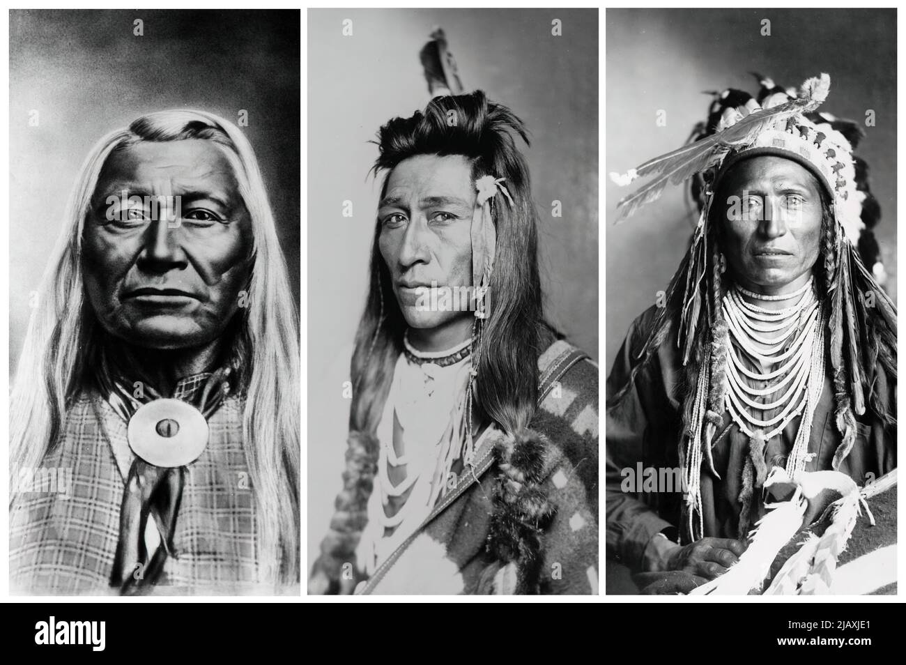 Die Scioscion, bekannt als die Schlangenmenschen, sind Indianer, die zur Great Plains Region gehören. Stockfoto