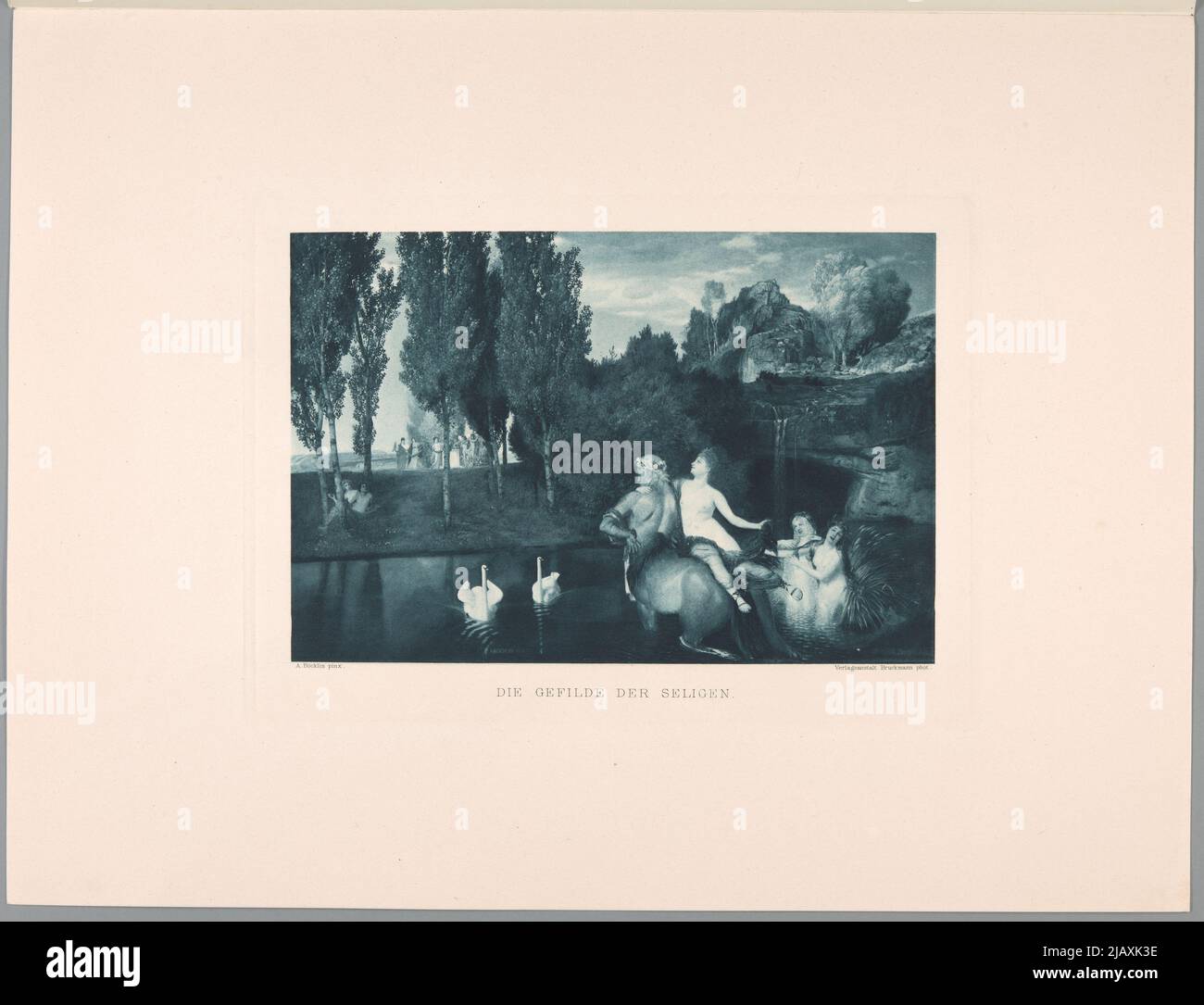 Bliżej Kultury Verlag F. Bruckmann A. G., Böcklin, Arnold (1827 1901) Stockfoto