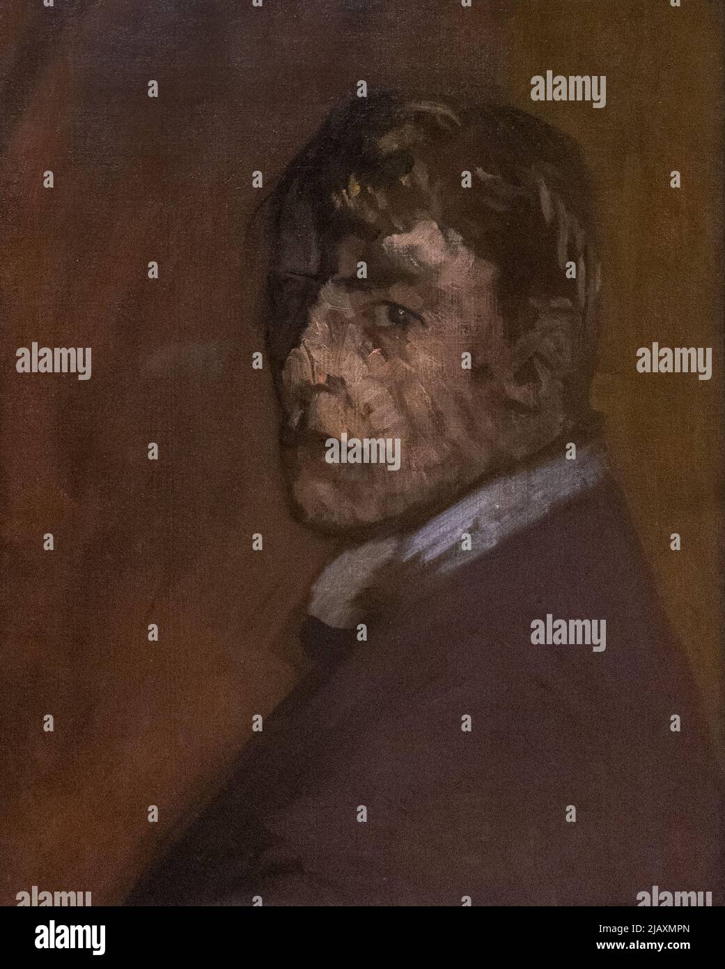 Walter Sickert Gemälde - 19. Jahrhundert Kunst, Selbstporträt c 1896, Öl auf Leinwand. Britische Malerei nach dem Impressionismus. Stockfoto