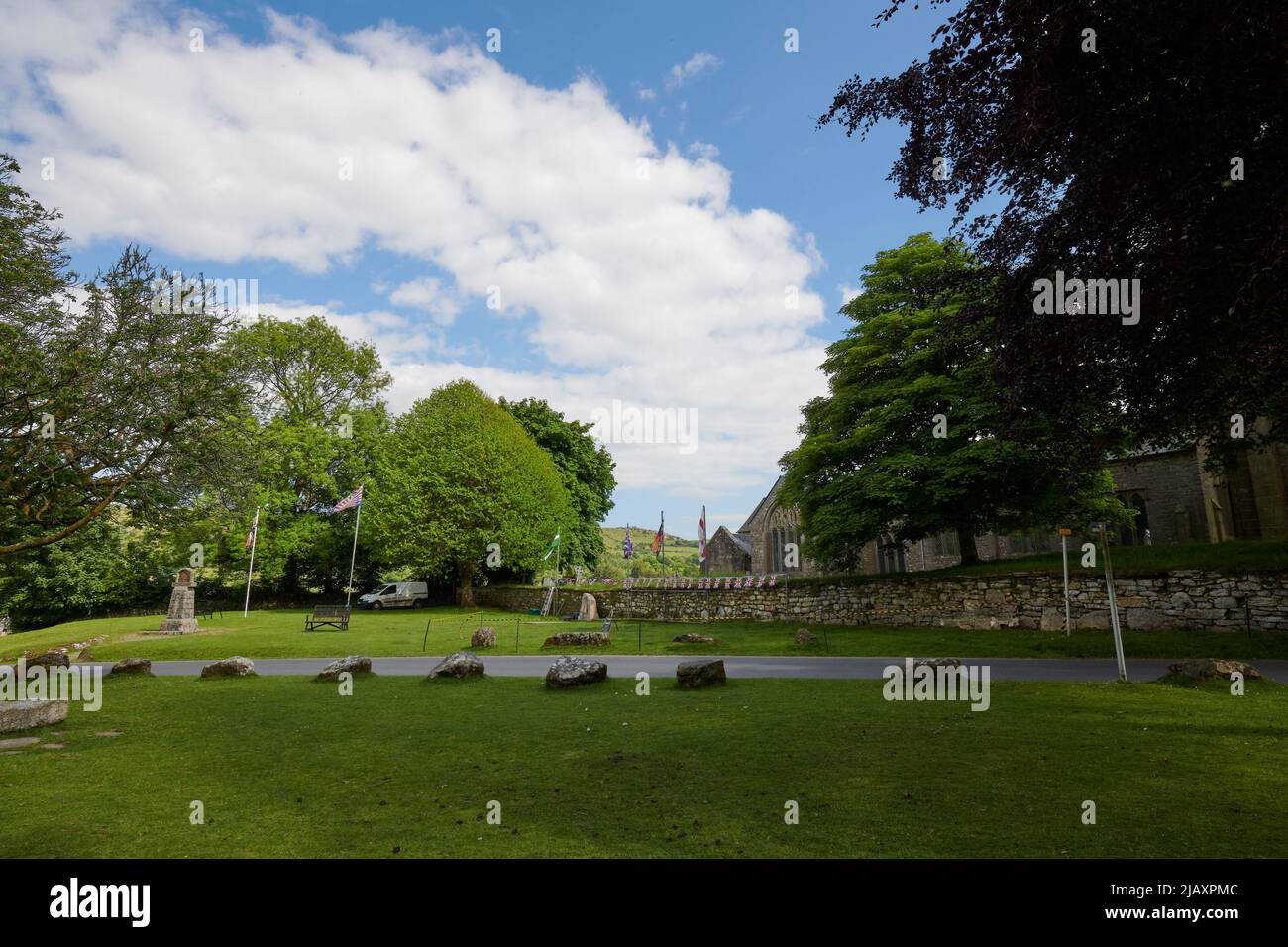 UK Wetter: Rodungen durch den Dartmoor National Park, Devon Stockfoto