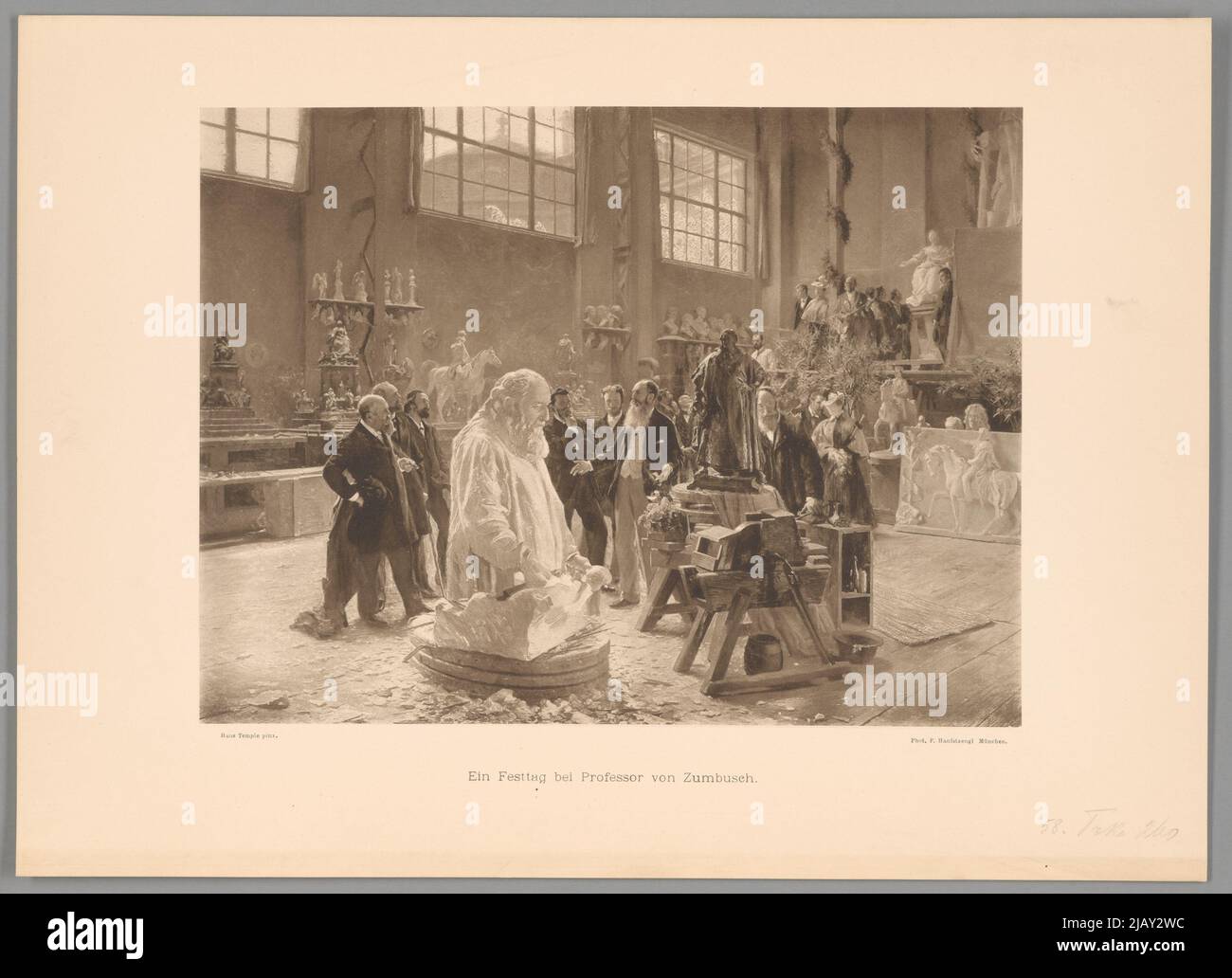 Bliżej Kultury Franz Hanfstaengl Kunstverlagsanstalt (Monachium), Hanfstaengl (Hanfstängl), Franz (1804 1877) Stockfoto