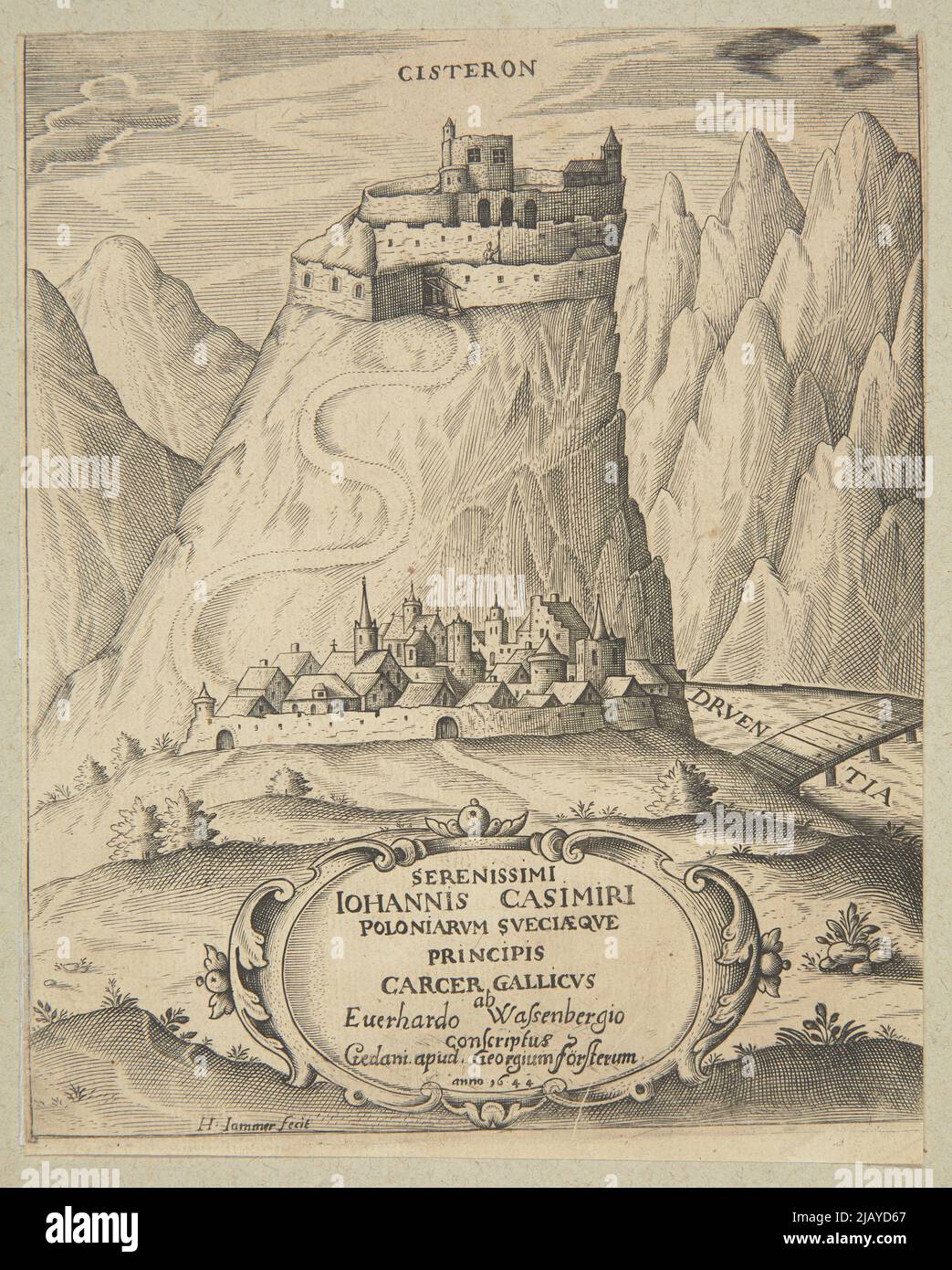 Sicherlich Karta tytułouwwa Civil Casimir Casimiri [] Gefängnis Französisch. Gedani in George Försterum, 1644 Jammer, Hans ( 16 ..), First, Georg (1615 1660) Stockfoto