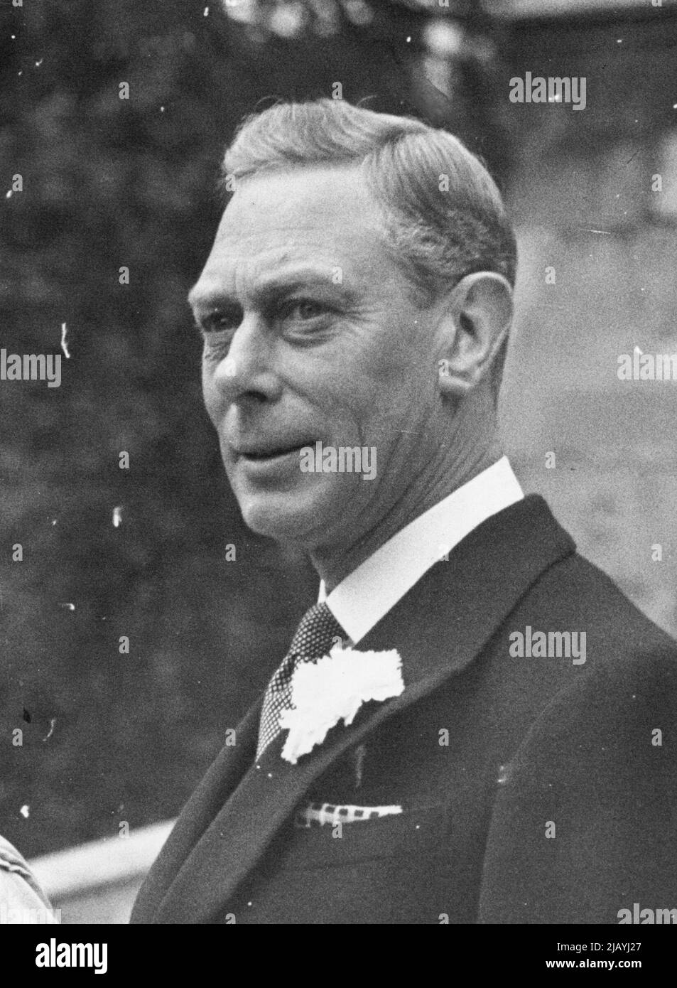 König George VI. Fotografiert am 21.. Mai. 1949. 6. Februar 1952. (Foto von Daily Mirror). Stockfoto