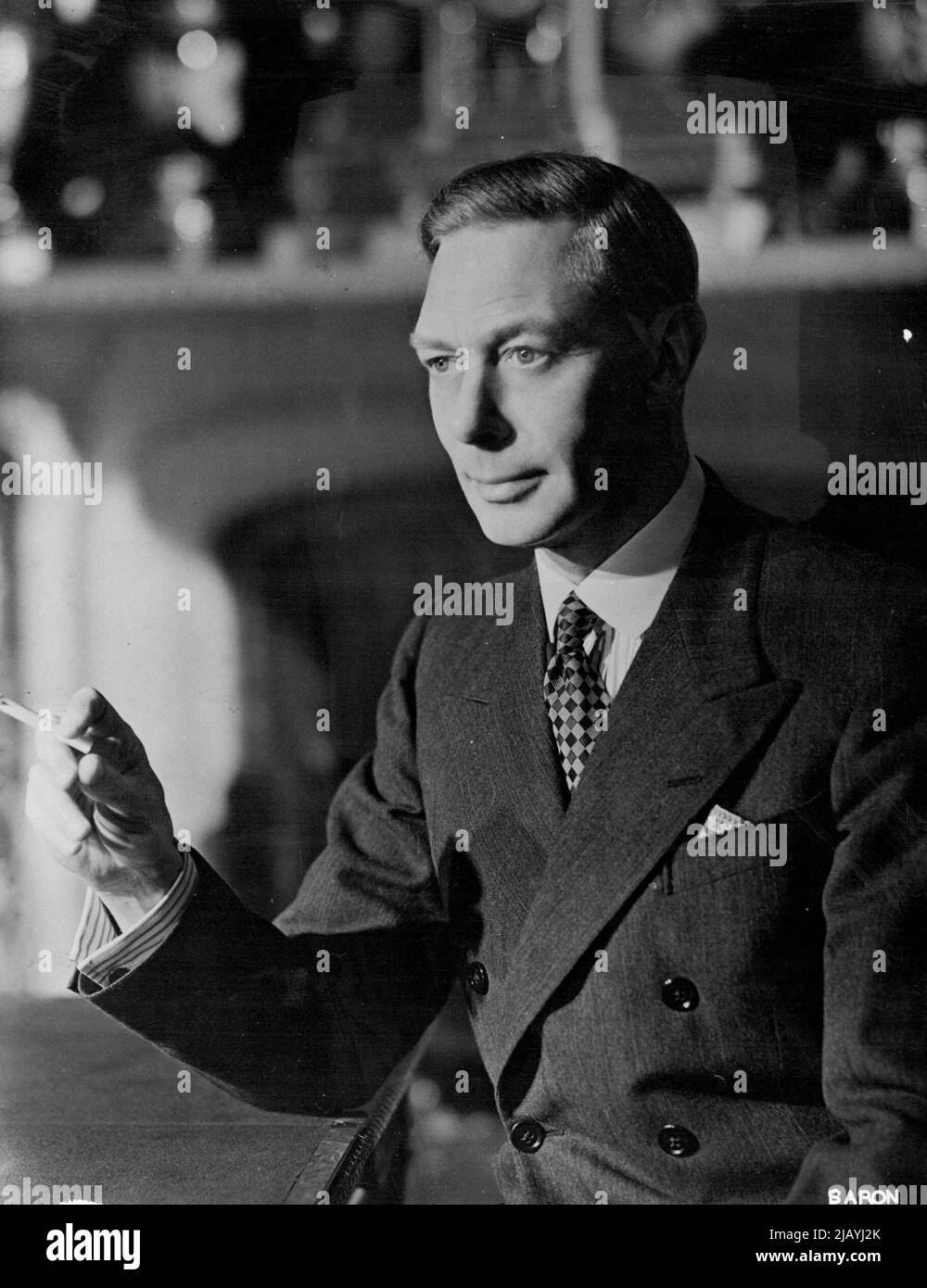 Seine Majestät König George VI: Königliche Silberhochzeit Foto. 20. April 1948. (Foto von Baron, Camera Press). Stockfoto
