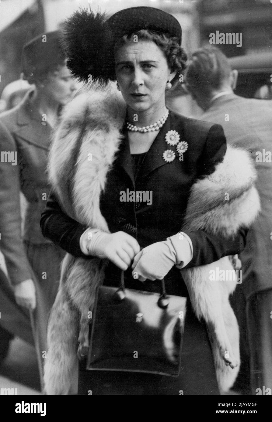 HRH Princess Marina - (Herzogin von Kent) - 1945-1947. 16. Oktober 1946. Stockfoto