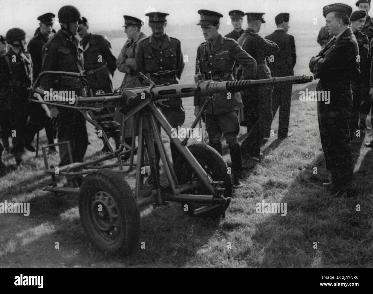 Anti-Air Craft - Militärpistolen. 01. Januar 1945. (Foto von Central Press Photos). Stockfoto