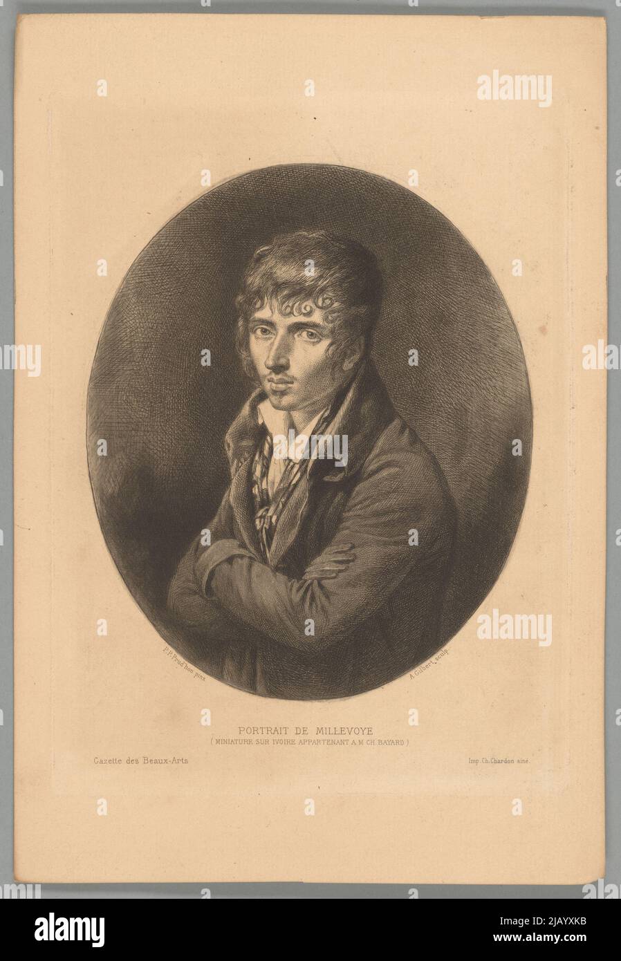 Bliżej Kultury Gilbert, Achille Isidore (1828 1899), Prud'hon, Pierre Paul (1758 1823), Druckerei ch. Stockfoto
