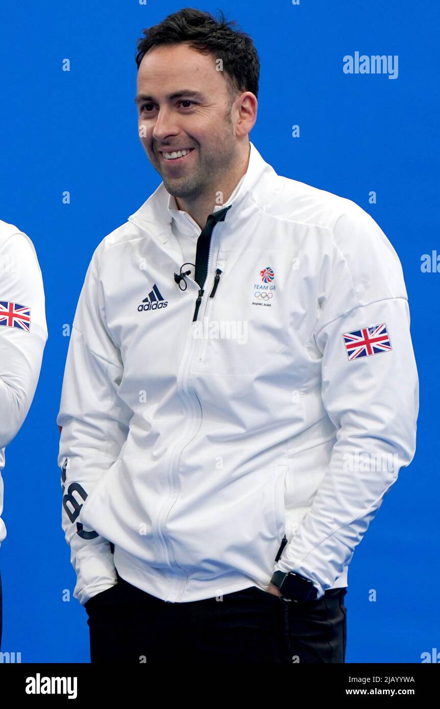 Datei-Foto vom 13/02/22 des britischen Trainers David Murdoch, der in der Liste der Queen's Birthday Honors mit einem MBE (Mitglied des Order of the British Empire) für Verdienste um Curling ausgezeichnet wurde. Ausgabedatum: Mittwoch, 1. Juni 2022. Stockfoto