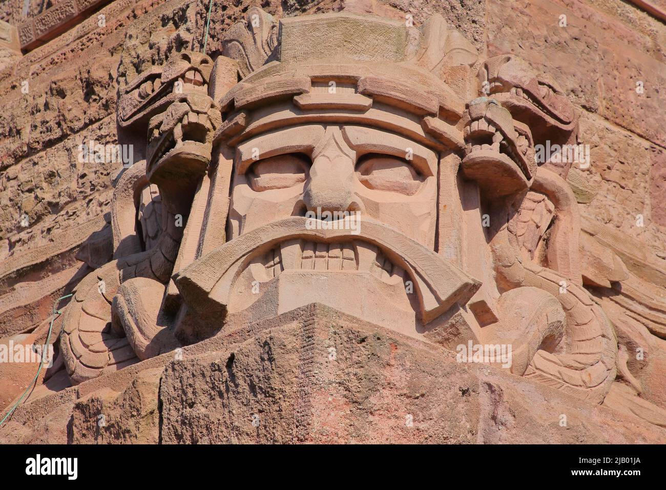 Detail am Kyffhäuser Denkmal, Thüringen, Deutschland Stockfoto