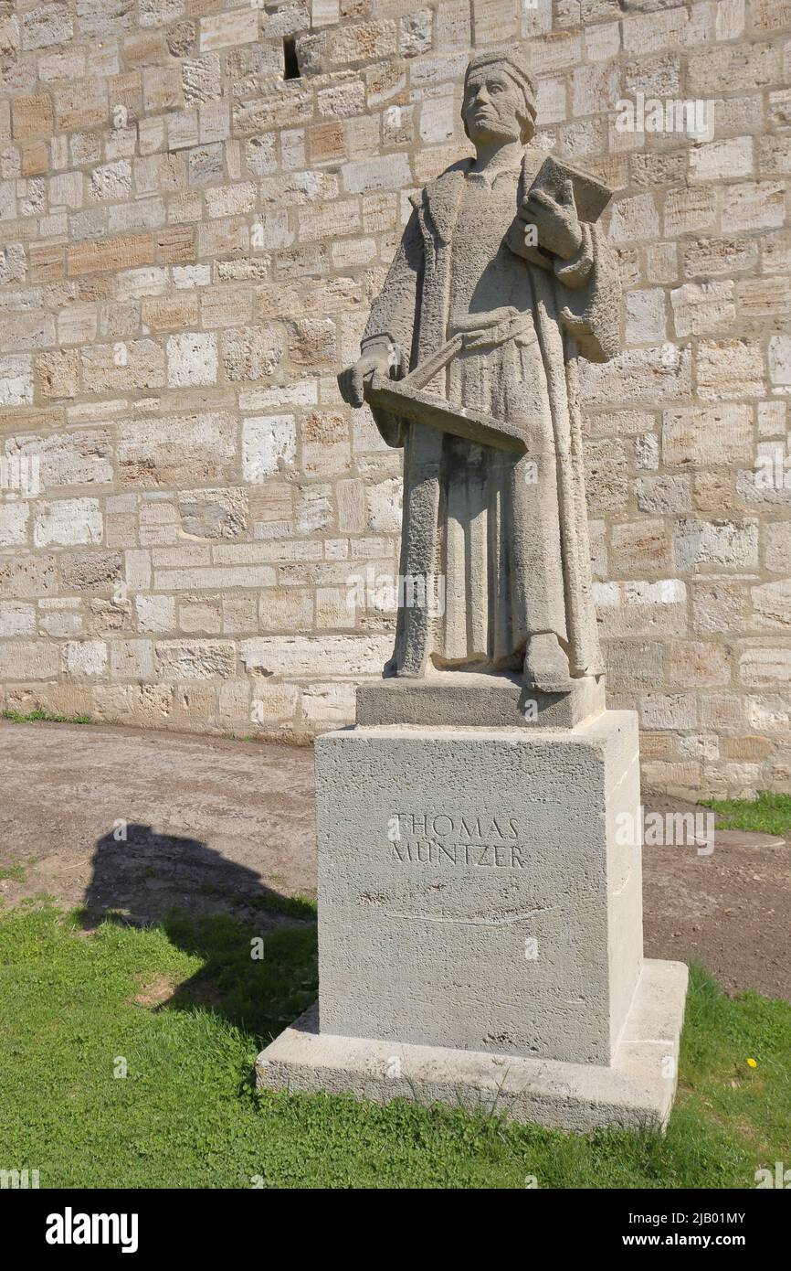 Munzter Denkmal in Mühlhausen, Thüringen, Deutschland Stockfoto