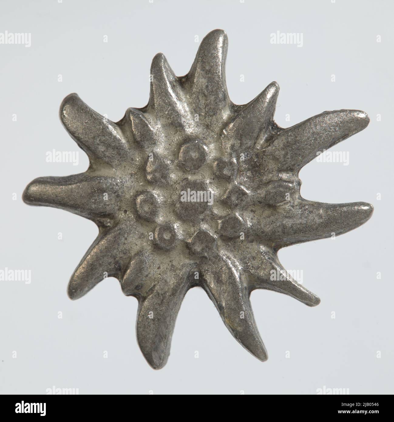 Szarotka geformtes Abzeichen unbekanntes Etikett Stockfoto