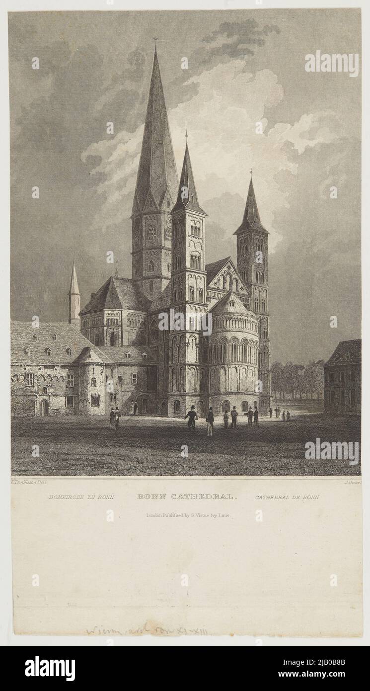 Bonner Dom [Katedra w Bonn] Howard, J. (fl. 1832 1846), Tombleson, William (ca. 1795 ca. 1840), Virtue Ivy Lane, George, London Stockfoto