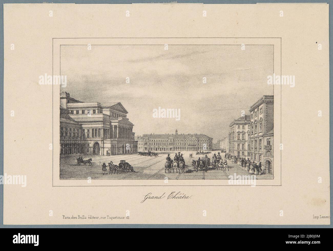 Großes Theater [großes Theater in Warschau] unbekannt Stockfoto