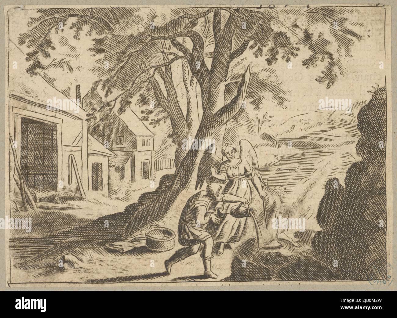 Eine Szene aus dem Alten Testament Gedeon, ein israelischer Richter, der den Kult des Gottes Baal Tempesta, Antonio (1555 1630) bekämpft Stockfoto