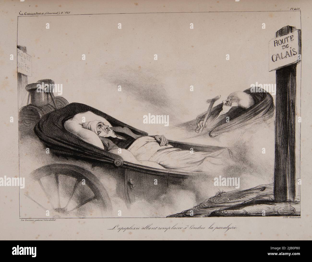 [Jonglieren des Indianers Ludwik Filip in der Karikatur], La Caricature, No 224, pl. 467 Grandville [Gérard], Jean Ignace (1803 1847), Forest, Eugène Hippolyte (1808 1891), Lithographie Delaunois, Imprimerie Aubert (Pary) Stockfoto