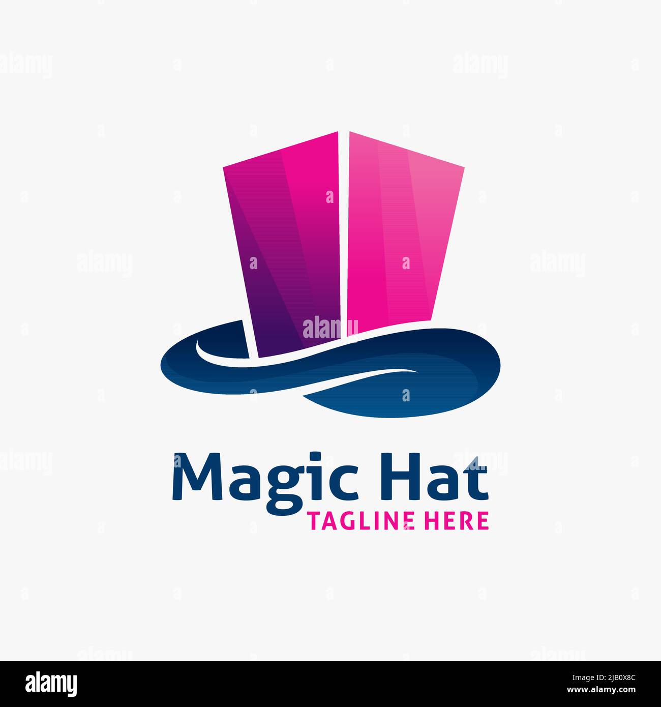 Magic hat Logo-Design Stock Vektor