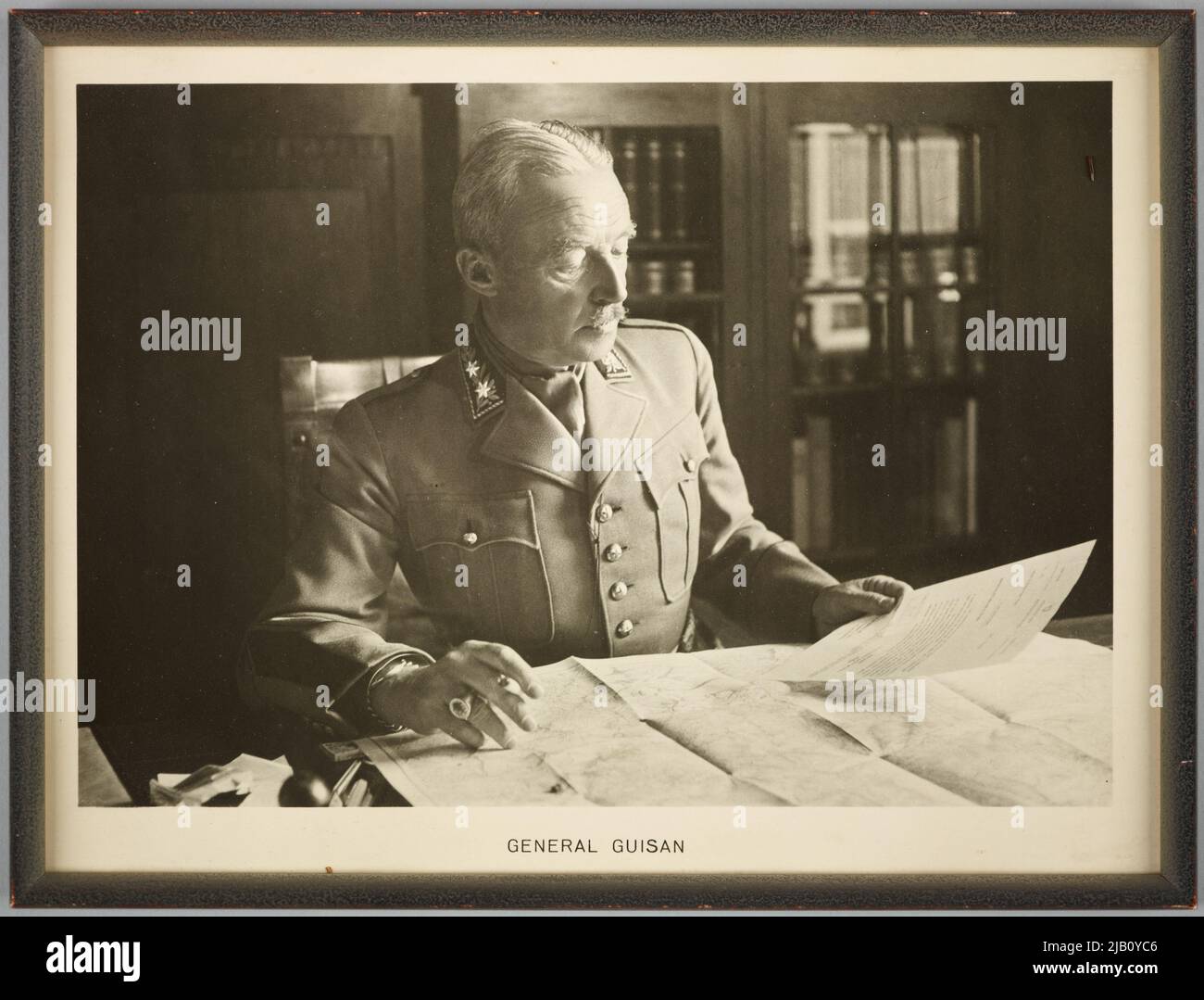 Fotografisches Porträt von General Henri Guisan (1874 1960) Serve, e. Stockfoto