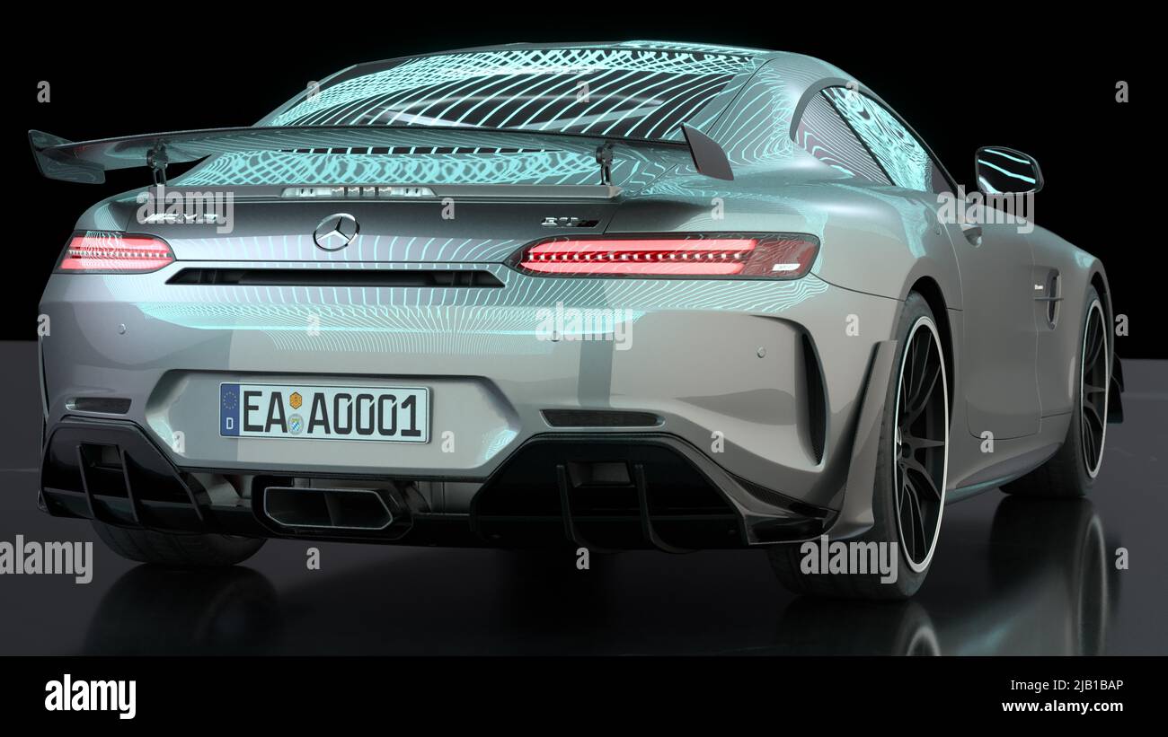 Mercedes-AMG GT R im Studio Stockfoto