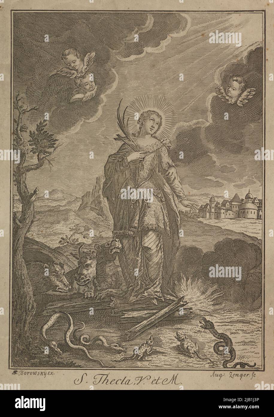 Wszyscy Święci w MNK Zenger, Augustin (fl. 1760 1780), Borowsky, Georg (Fl. 1797) Stockfoto
