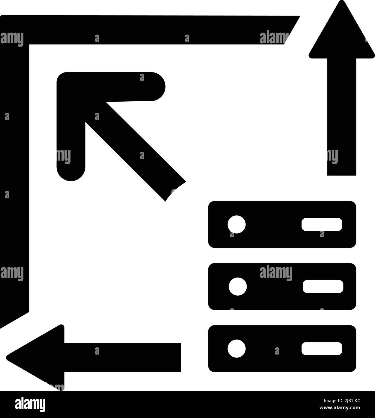 Symbol für Flexibilität, Skalierbarkeit. Gut organisiert einfache Vektor und akribisch Design. Stock Vektor