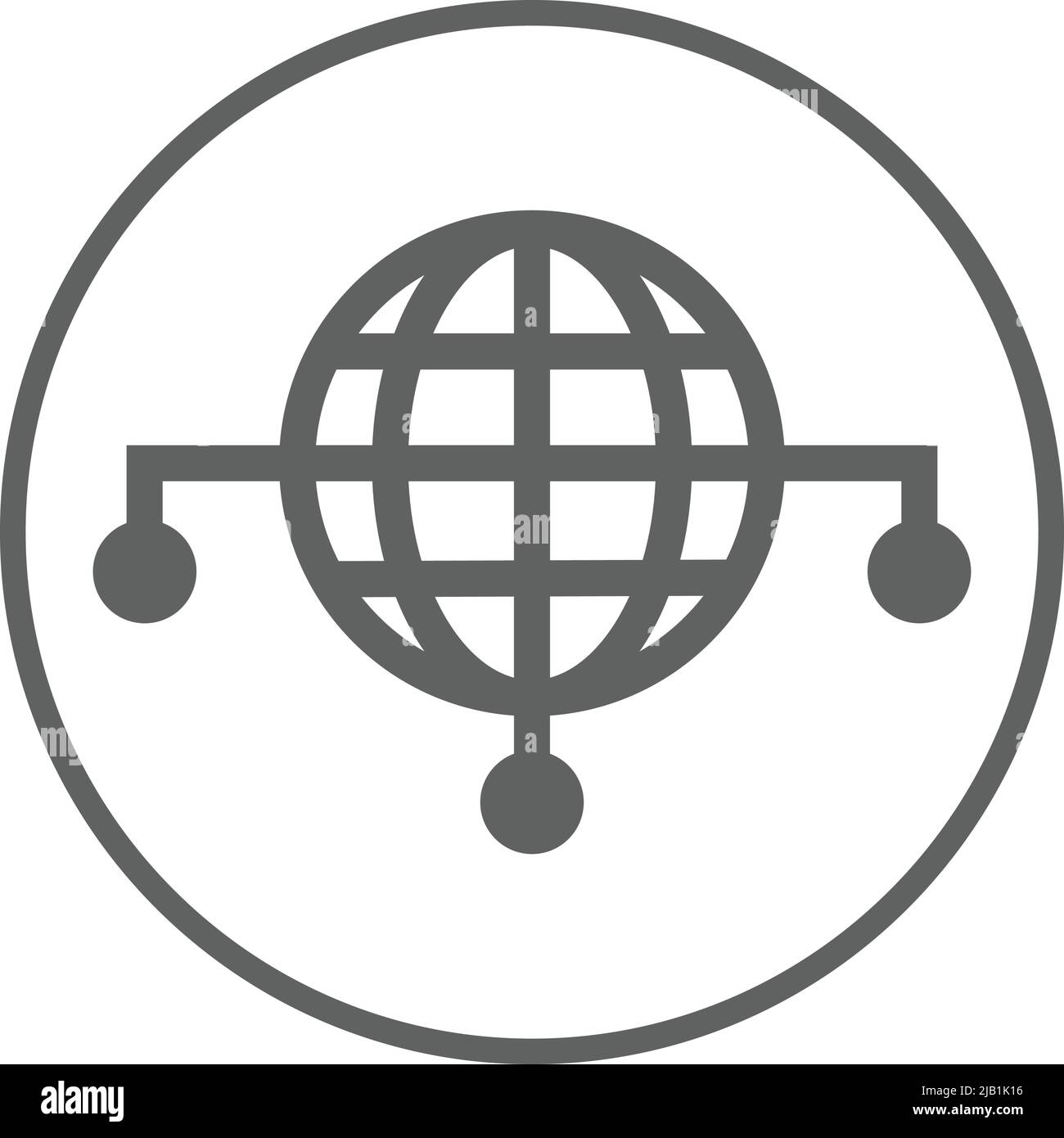 Symbol für Komplexität, Netzwerk, Big Data. Editierbare Vektor-EPS. Akribisch Design und gut organisiert einfachen Vektor. Stock Vektor