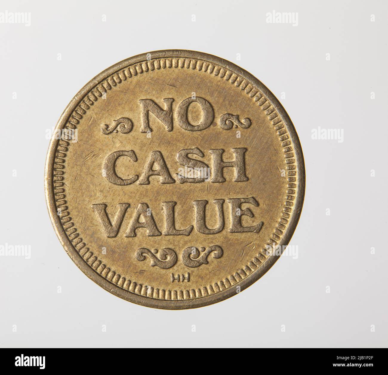 Automatenmarke, kein Barwert; USA Stockfoto