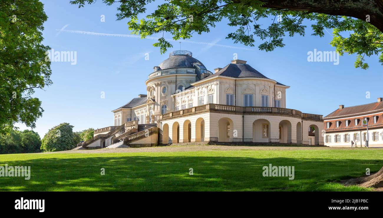 Stuttgart Solitude Schloss Architektur Reise Wanderpanorama in Deutschland Stockfoto