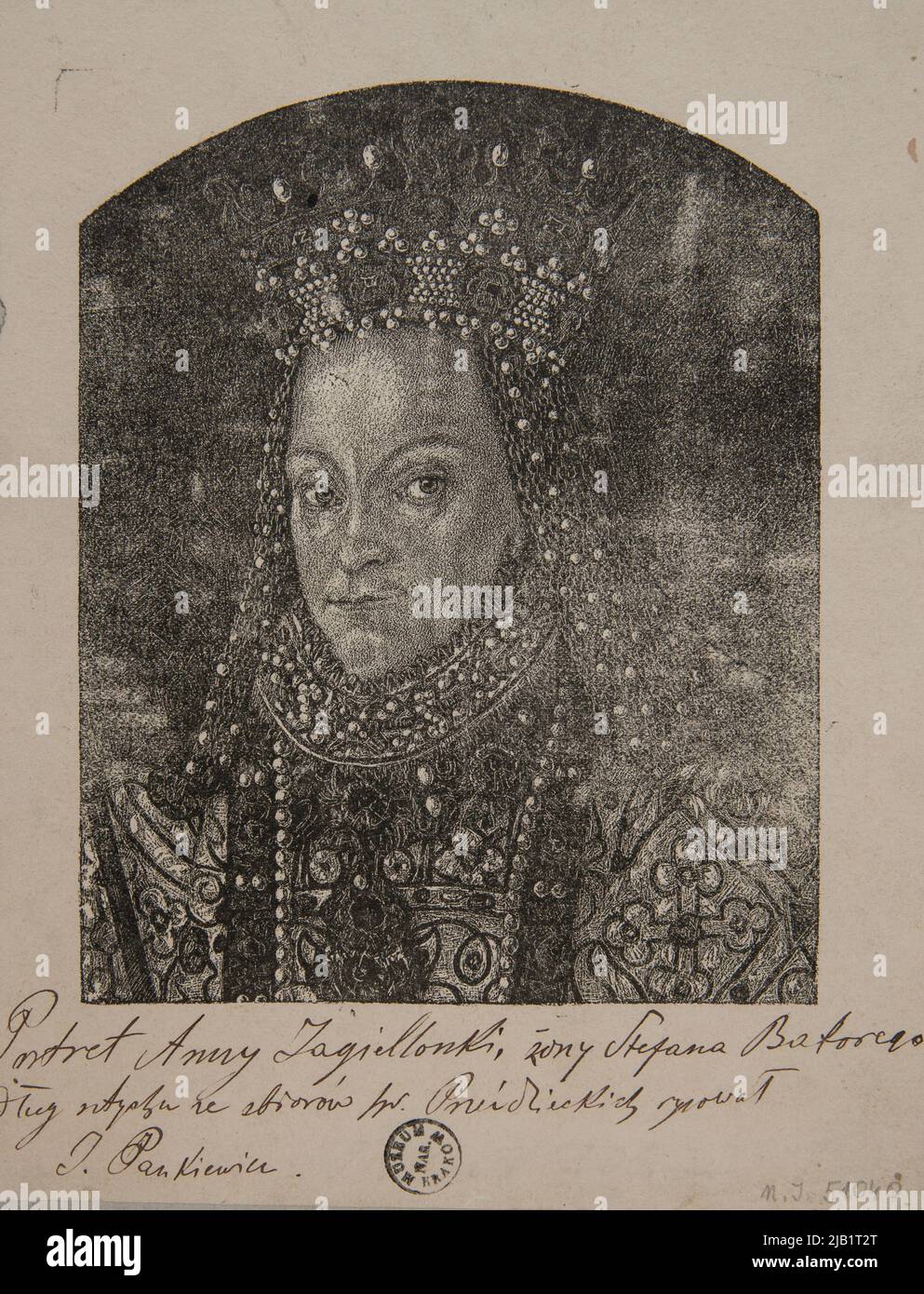 Anna Jagiellonka (1523 1596) Königin von Polen (Büste) unbekannt Stockfoto