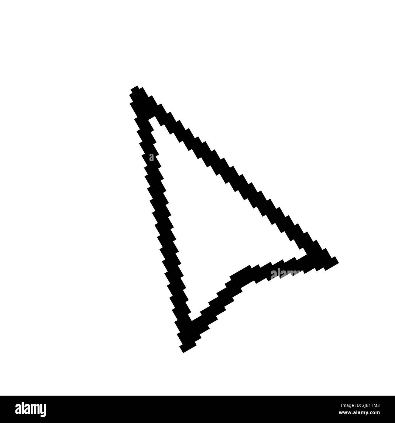 Symbol für den Pixel-Cursor-Pfeil Stock Vektor