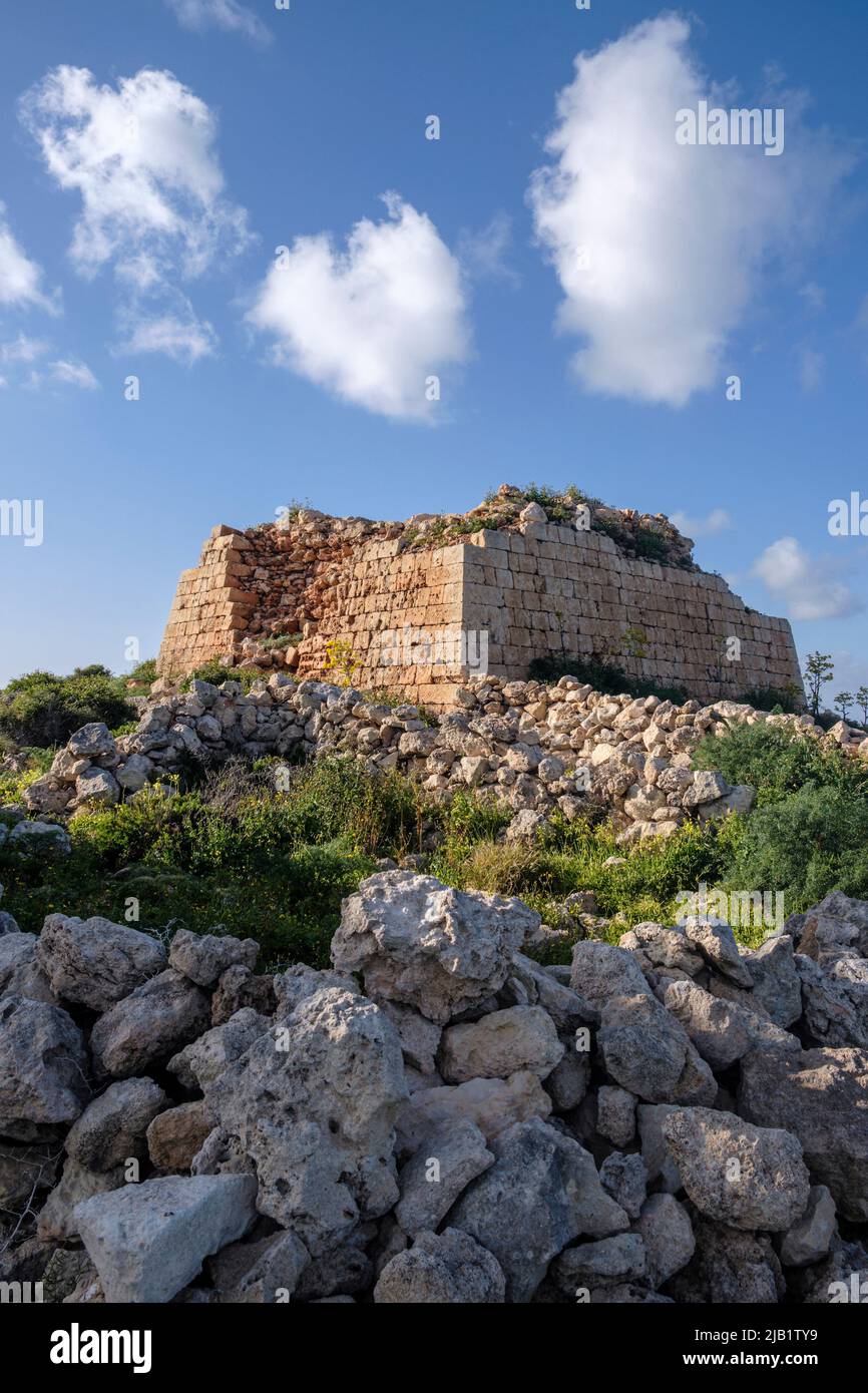 Ghajn Hadid Tower, Selmun, Mellieha, Malta Stockfoto